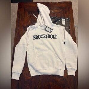 Bruce Bolt Kids White Hoodie